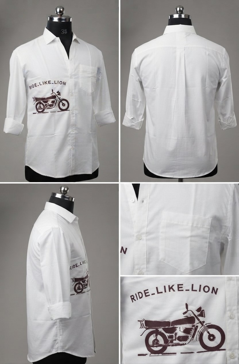 Rx-100 embroidery shirt by LION