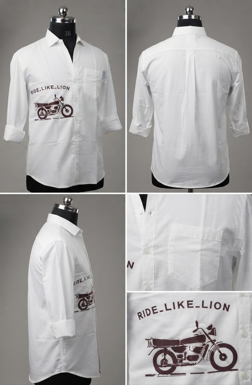 Rx-100 embroidery shirt by LION