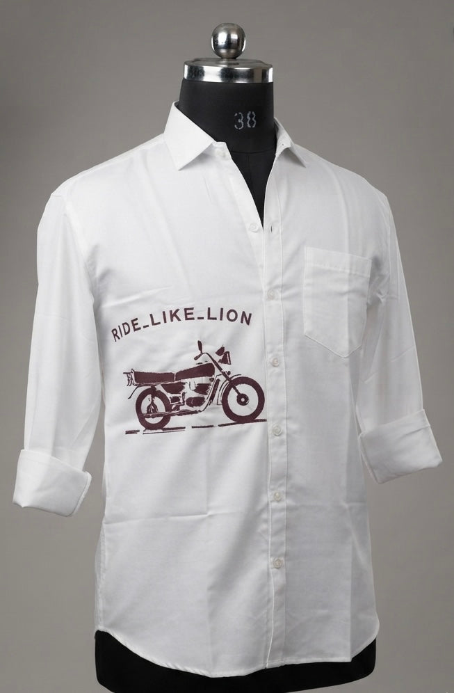 Rx-100 embroidery shirt by LION