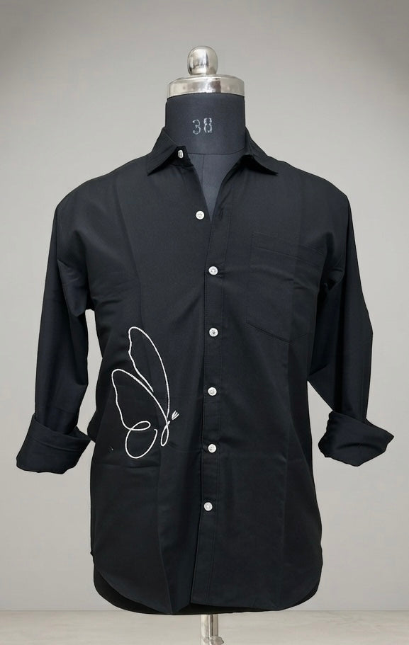 Butterfly embroidery shirt by LION
