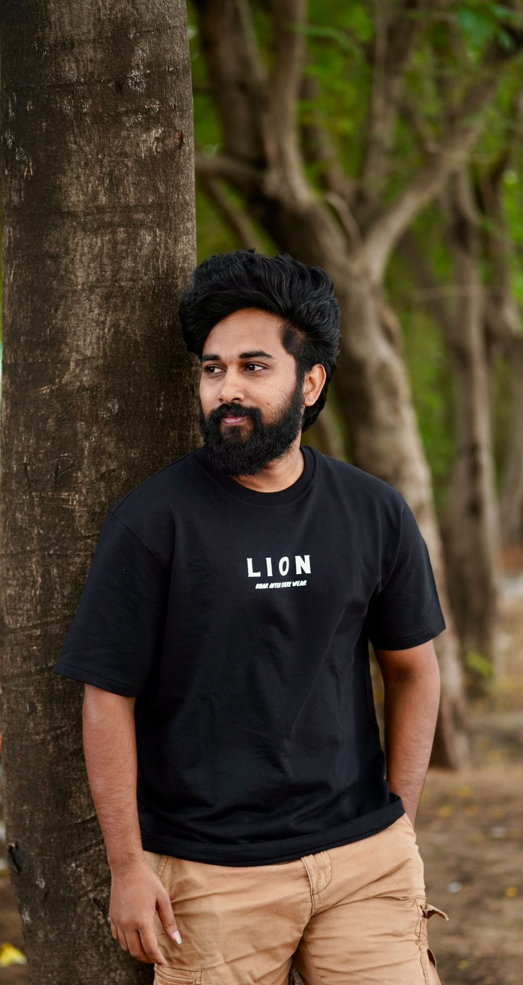 Lion Drop Shoulder T-shirt